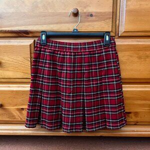 Hollister Pleated Plaid Mini Skirt Small